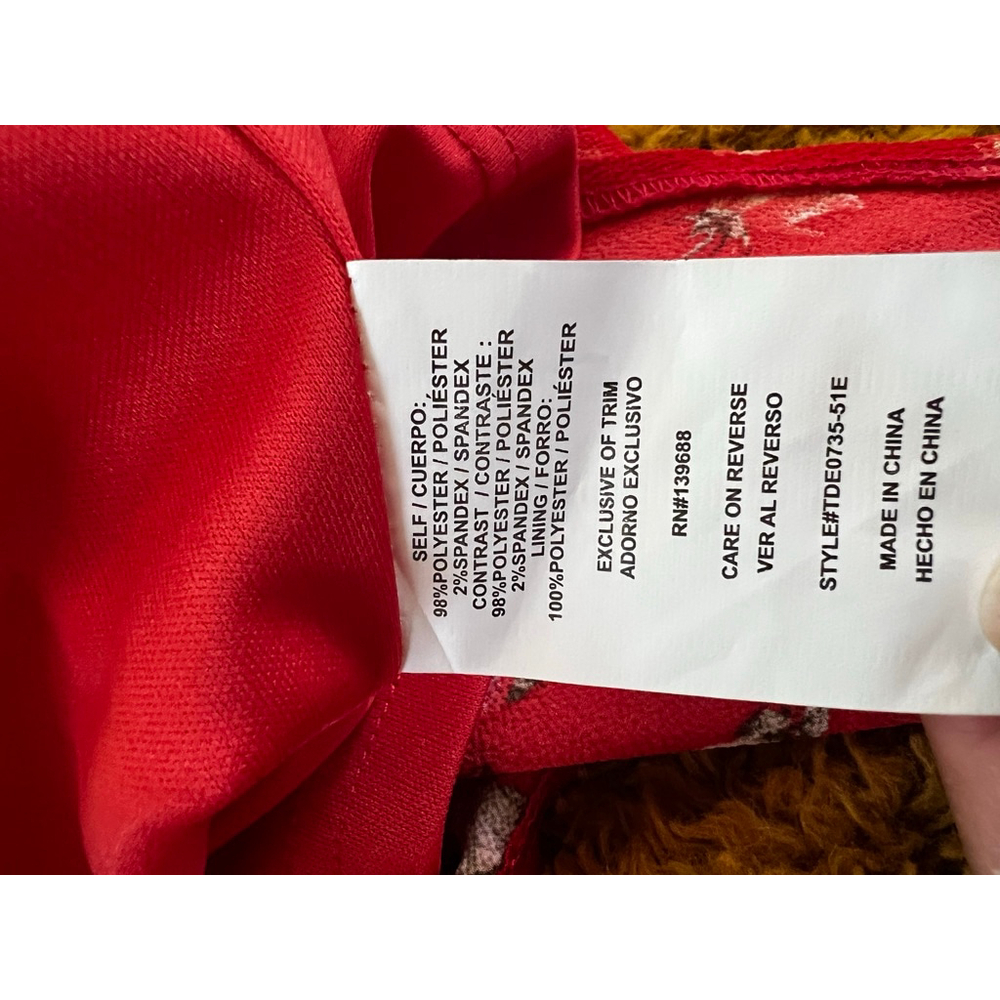 Women's Altar’d State Red Floral Dress M - Picture 5 of 7